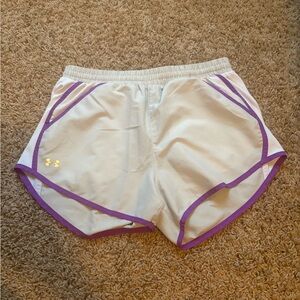 Under Armour Women's Gray and Purple Shorts